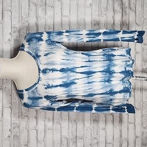 Blue Saks Fith Avenue Tie Dye Longsleeve Shirt